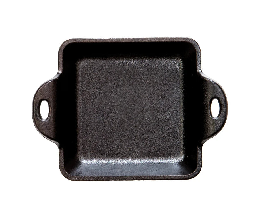 Heat-Treated 10 Ounce Square Cast Iron Mini Server