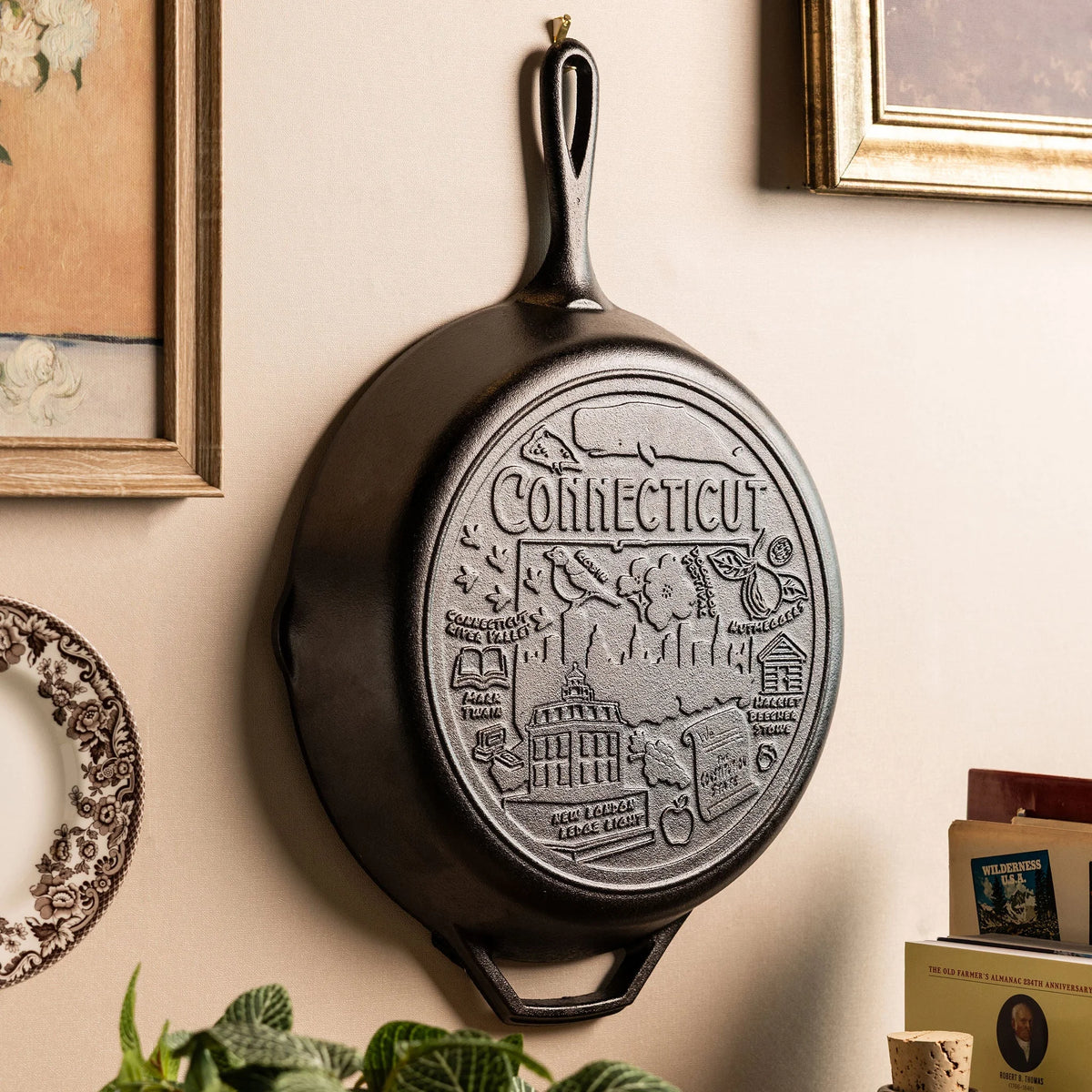 American Road Trip: 12 Inch Seasoned Cast Iron Skillet, Connecticut