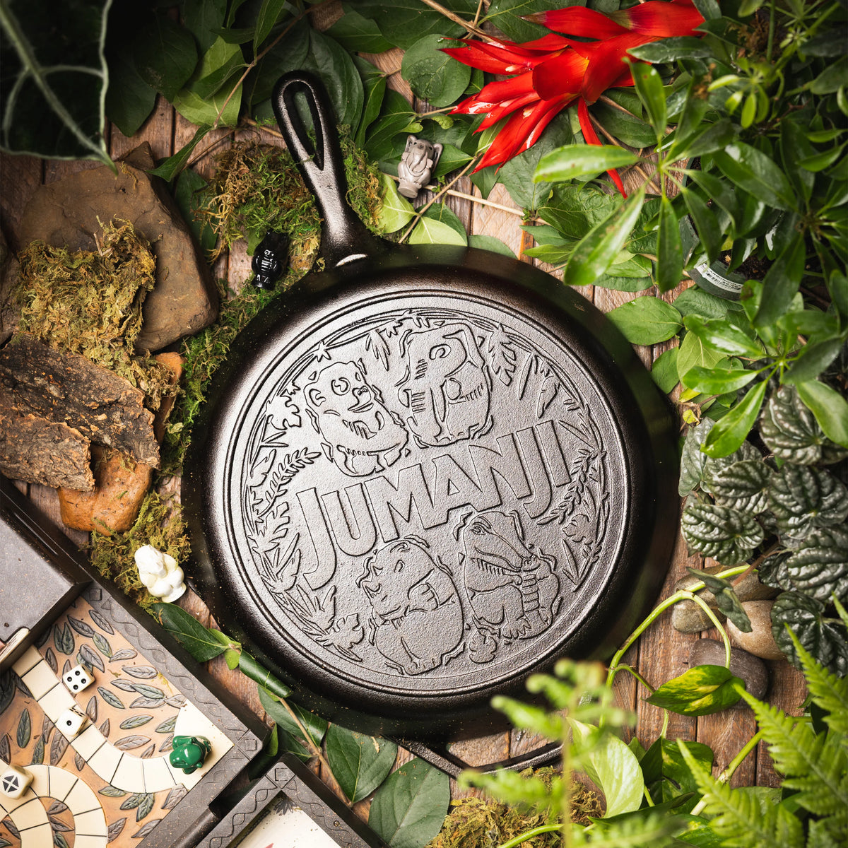 12 Inch Seasoned Cast Iron Jumanji Skillet