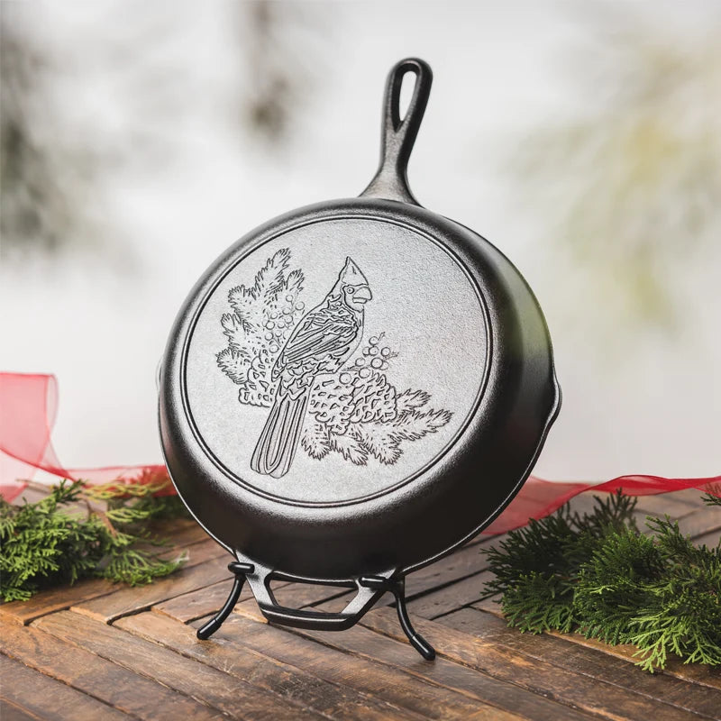 Lodge 10.25 Inch Seasoned Cast Iron Cardinal Skillet