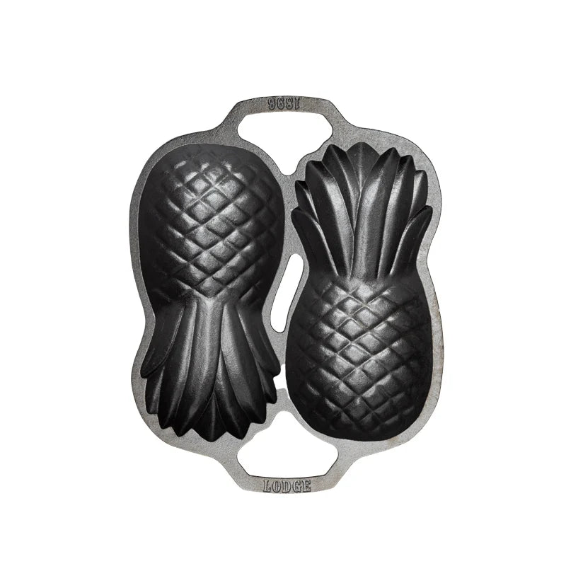 Seasoned Cast Iron Pineapple Pan