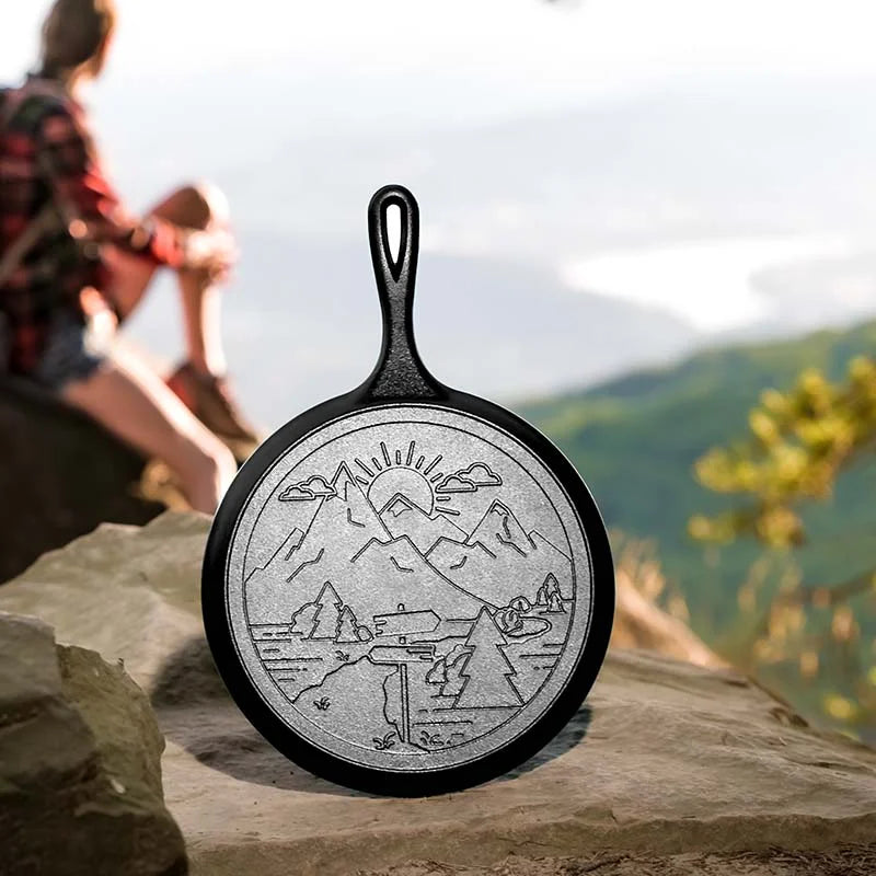 Wanderlust 10.5 Inch Cast Iron Mountain Griddle