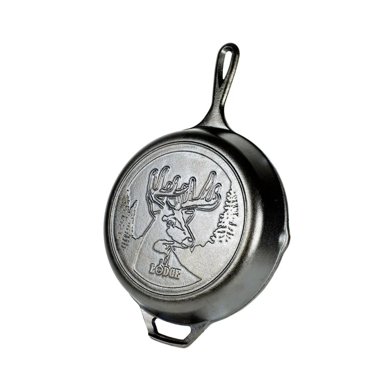 Wildlife Series™ 10.25 Inch Cast Iron Deer Skillet