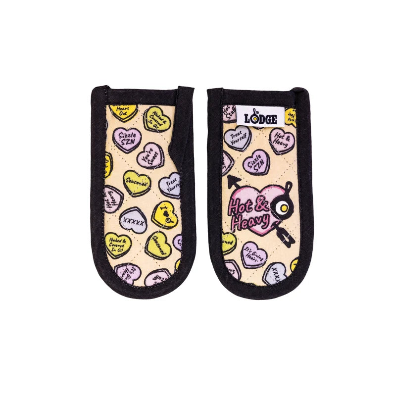 Conversation Heart Handle Holders, Set of Two