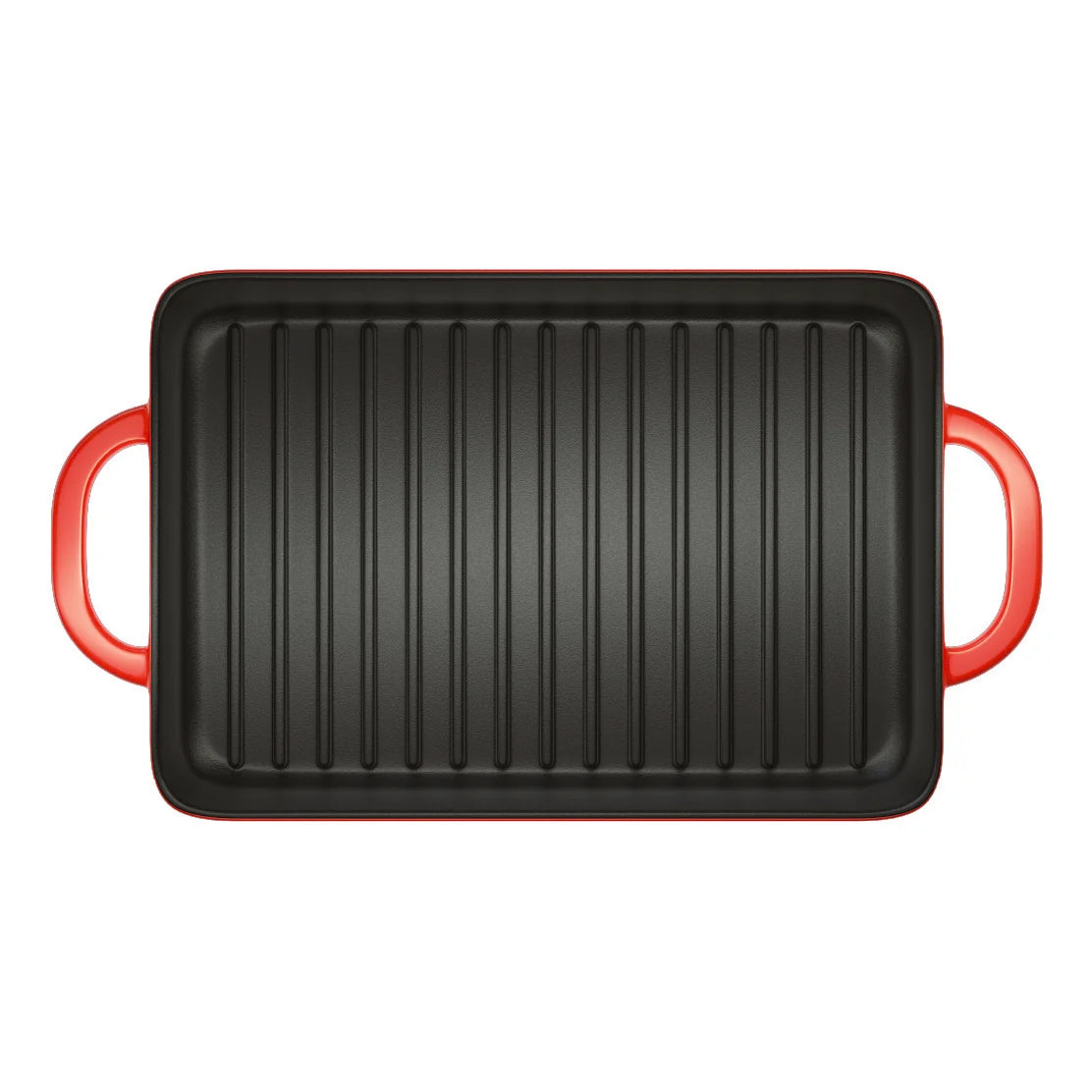 Enameled Cast Iron 12.5 x 8 Inch Grill Pan