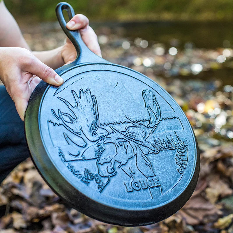 Wildlife Series™ 10.5 Inch Cast Iron Moose Griddle 