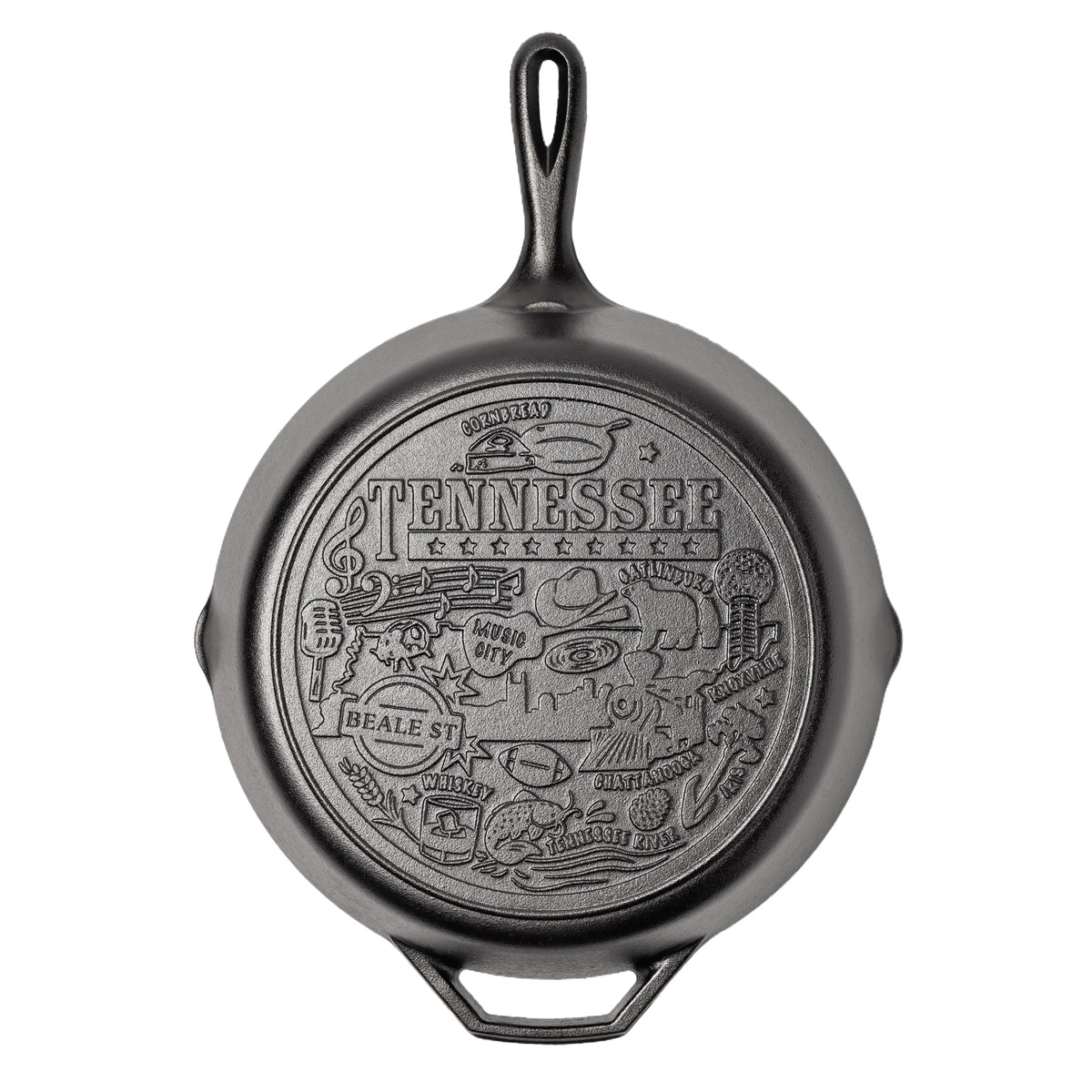 American Road Trip: 12 Inch Seasoned Cast Iron Skillet, Tennessee