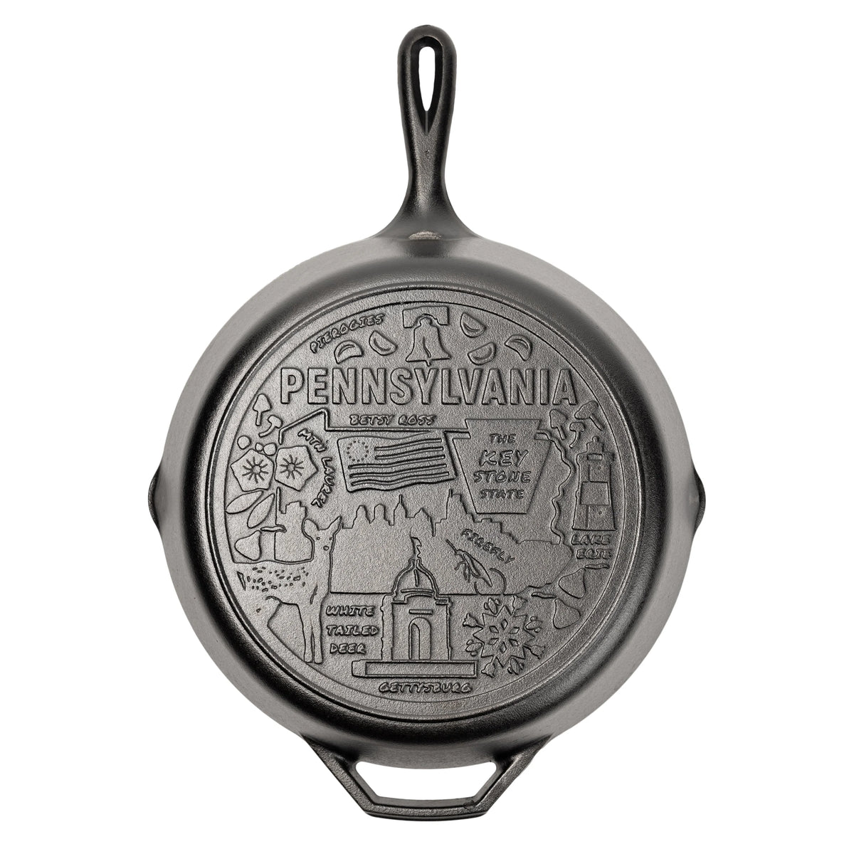 American Road Trip: 12 Inch Seasoned Cast Iron Skillet, Pennsylvania